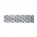 White Quartz Wave Shape Stone Panel