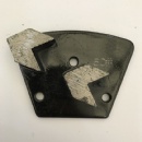 Arrow Segment Trapezoid Metal Bond Grinding Plate For Floor